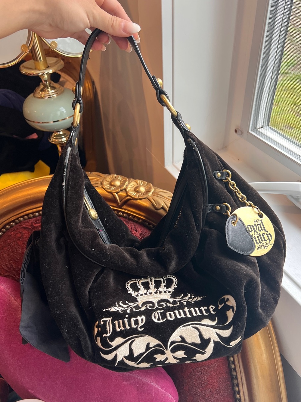 Juicy Couture Vintage Hobo Bag Purse 2010